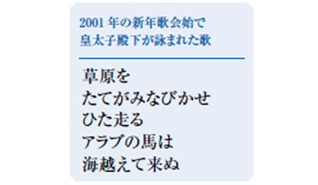 2001年の新年歌会始で皇太子殿下が詠まれた歌